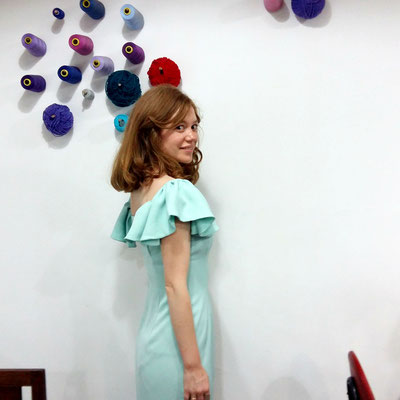 Vestido cóctel primer plano