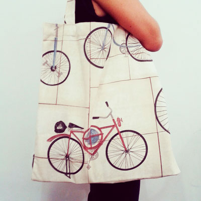 XXL tote bag bicis