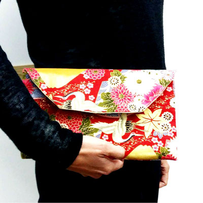 Bolso de mano con nuestras telas japonesas