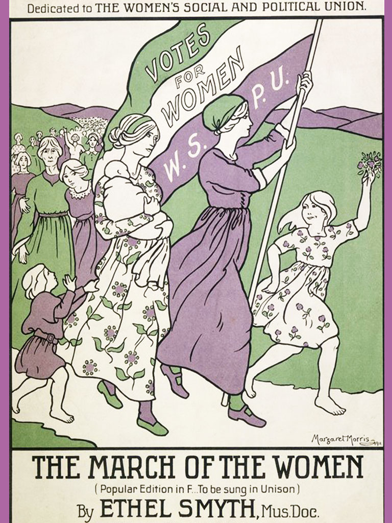 Historia del color Morado en el Feminismo